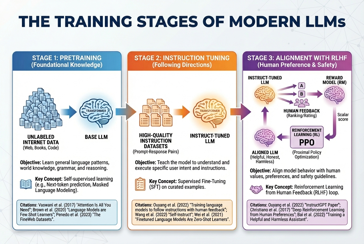 LLM training stages